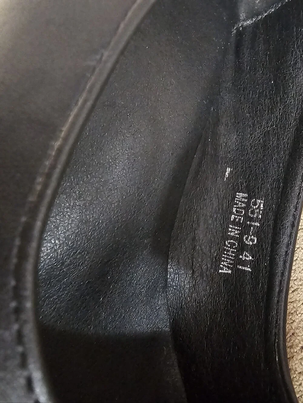 Black Chunky Double Platform Pumps Block Heel Goth Y2K Slip On Sz 41 Or